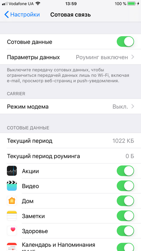 Полный обзор iOS 11 – Настройки — Сотовая связь