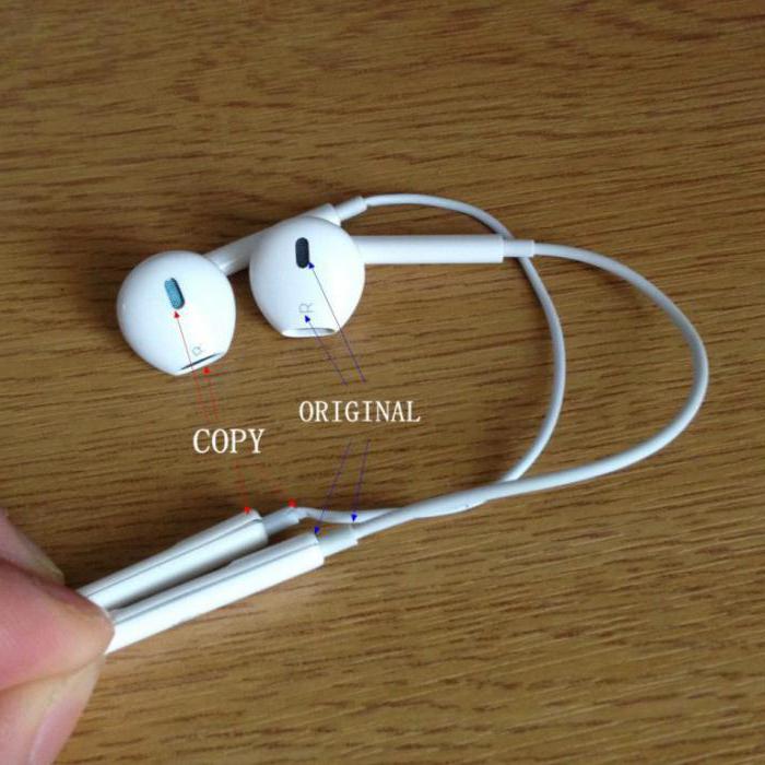  earpods как отличить оригинал от подделки инструкция