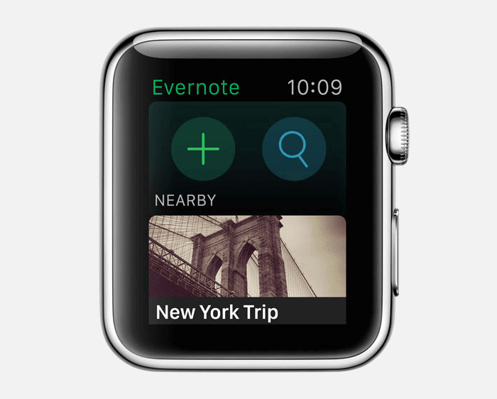 Приложения для Apple Watch: Evernote