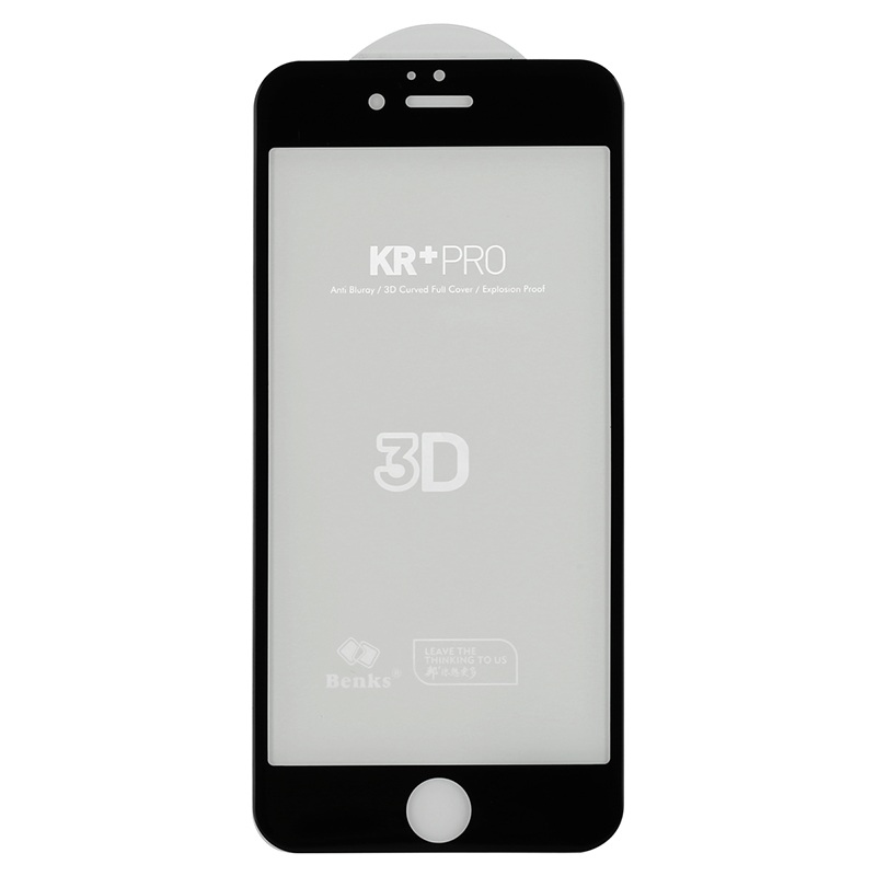 Benks Защитное стекло на iPhone 6/6S Черное 3D KR+Pro