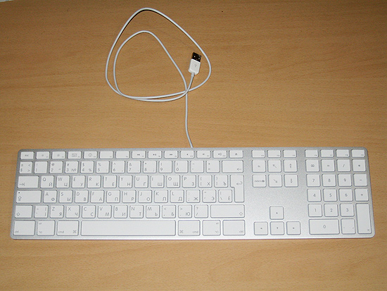 Общий вид клавиатуры Apple Keyboard