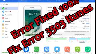 How to Fix ITunes Error 3503 IOS 11 Update and Restore