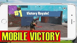 VICTORY ROYALE in Fortnite Mobile?! (iOS Gameplay)