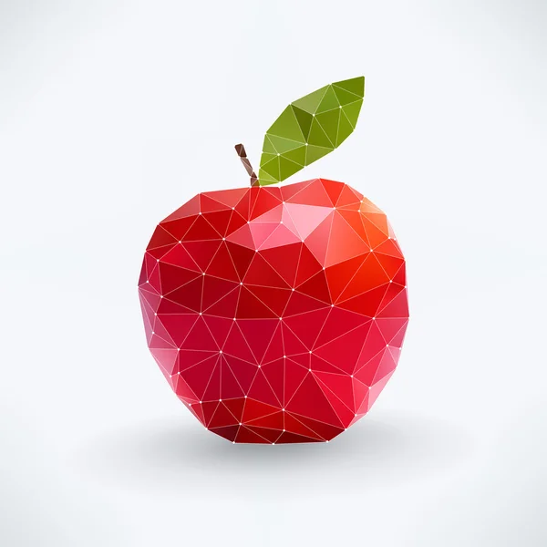 Плод абстрактного изолированного apple — стоковый вектор